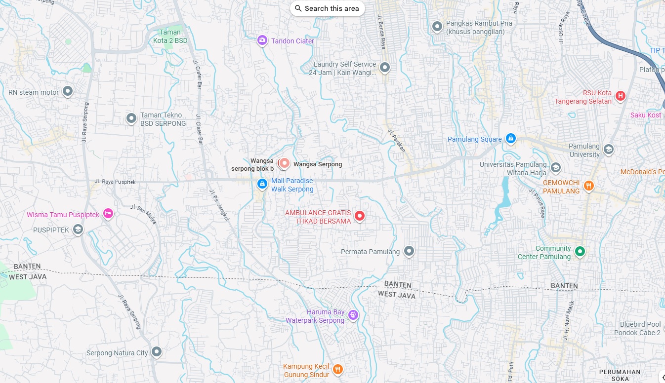 lokasi wangsa serpong