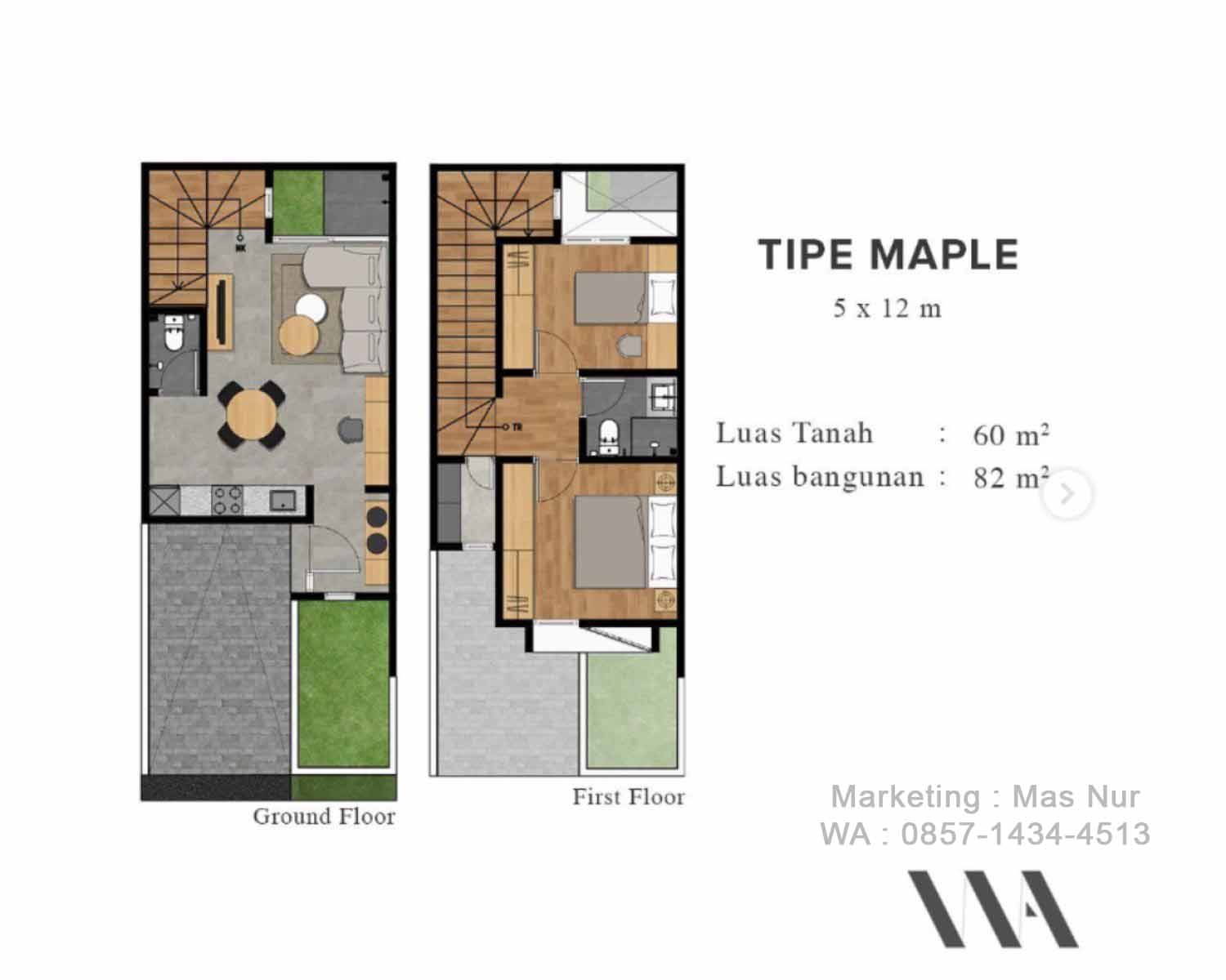 tipe maple layout